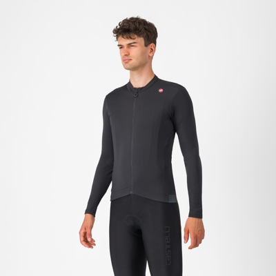 Castelli Espresso Termojakke - AW24 - Lys Sort - Trøje Castelli Espresso Termojakke - AW24 - Lys Sort - Trøje