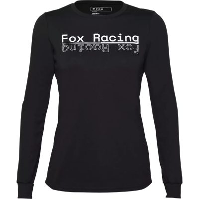 Fox Damen Velotrikot Jersey 24 W Ranger Dr Md Ls Blk - Cykeltrøje Fox Damen Velotrikot Jersey 24 W Ranger Dr Md Ls Blk - Cykeltrøje