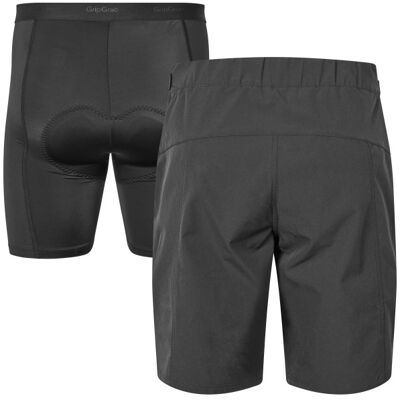 GripGrab Flow 2-i-1 Tekniske Cykelshorts Herre Sort GripGrab Flow 2-i-1 Tekniske Cykelshorts Herre Sort