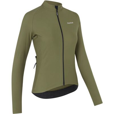 GripGrab PACR Thermal langærmet cykeltrøje Olive Green dame GripGrab PACR Thermal langærmet cykeltrøje Olive Green dame