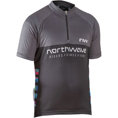 Northwave Force EVO Junior Kortærmet Cykeltrøje i Sort/Grå Northwave Force EVO Junior Kortærmet Cykeltrøje i Sort/Grå