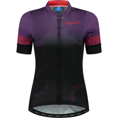 Rogelli Marble Kortærmet Jersey til kvinder Lilla / Sort Rogelli Marble Kortærmet Jersey til kvinder Lilla / Sort