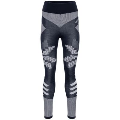 Kari Traa Faith tights merino blå/hvid dame Kari Traa Faith tights merino blå/hvid dame