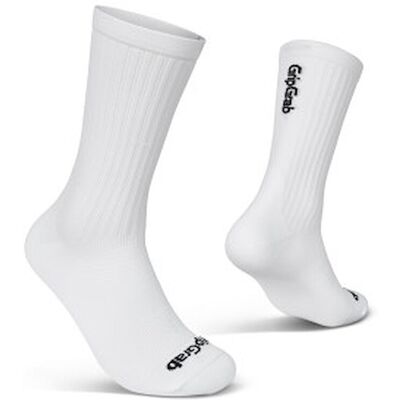 GripGrab PACR high cut socks cykelstrømper hvid GripGrab PACR high cut socks cykelstrømper hvid