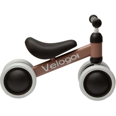 Velogo Løbecykel fra 1 år 4 hjul Mat rosa Velogo Løbecykel fra 1 år 4 hjul Mat rosa