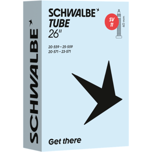Schwalbe slange 26"x0,80-1,00 (20/25-559/571) 40mm racerventil Schwalbe slange 26"x0,80-1,00 (20/25-559/571) 40mm racerventil