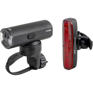 FORCE Pipe lygtesæt USB opladelig 550/50 lumen FORCE Pipe lygtesæt USB opladelig 550/50 lumen