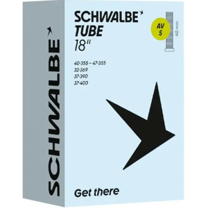 Schwalbe slange 18 x 1,75 med 40mm Autoventil AV5 Schwalbe slange 18 x 1,75 med 40mm Autoventil AV5