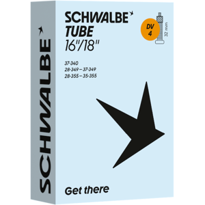 Schwalbe slange 16/18"x1,10-1,50 (28/37-340/355) 32mm Dunlop ventil Schwalbe slange 16/18"x1,10-1,50 (28/37-340/355) 32mm Dunlop ventil