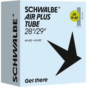 Schwalbe Air Plus slange 28/29"x1,60-2,50 (40/62-622) 40mm autoventil Schwalbe Air Plus slange 28/29"x1,60-2,50 (40/62-622) 40mm autoventil