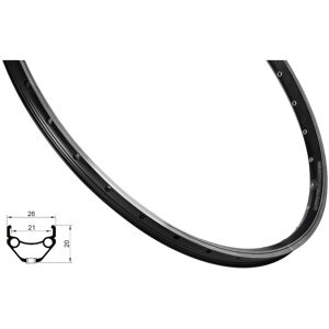 FORCE Prime fælg 700c (622x21) aluminium 32 eger huller fælgbremse sort FORCE Prime fælg 700c (622x21) aluminium 32 eger huller fælgbremse sort
