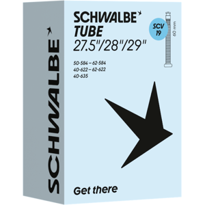 Schwalbe slange 27,5-29" (40/62-584/635) 60mm SCV Clik ventil SCV19 Schwalbe slange 27,5-29" (40/62-584/635) 60mm SCV Clik ventil SCV19