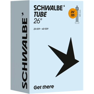 Schwalbe slange 26"x1,00-1,60 (25/40-559) 40mm dunlop ventil Schwalbe slange 26"x1,00-1,60 (25/40-559) 40mm dunlop ventil