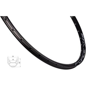 FORCE XC Basic fælg 27,5"(584x19) aluminium 36 eger huller skivebremse sort FORCE XC Basic fælg 27,5"(584x19) aluminium 36 eger huller skivebremse sort