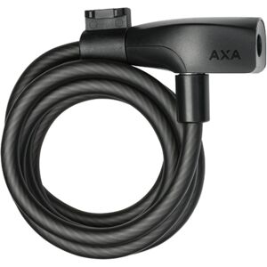AXA Resolute 8-150 spirallås med nøgle 150 cm sort AXA Resolute 8-150 spirallås med nøgle 150 cm sort