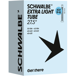 Schwalbe Extra Light slange 27,5/28"x1,60-2,50 (40/62-584/635) 50mm SCV Clik ventil Schwalbe Extra Light slange 27,5/28"x1,60-2,50 (40/62-584/635) 50mm SCV Clik ventil