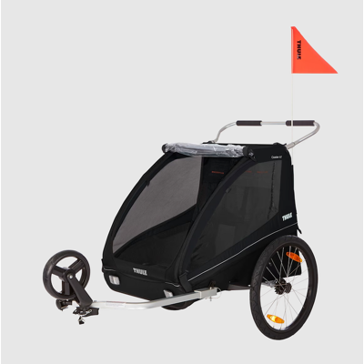 Thule Coaster XT cykeltrailer til 2 børn sort Thule Coaster XT cykeltrailer til 2 børn sort