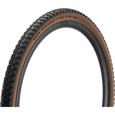 Pirelli Cinturato Gravel M TLR High performance foldedæk 700x45c classic sort brun Pirelli Cinturato Gravel M TLR High performance foldedæk 700x45c classic sort brun