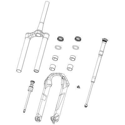 Rock Shox Rockshox spare part damper assembly remote motion control Rock Shox Rockshox spare part damper assembly remote motion control