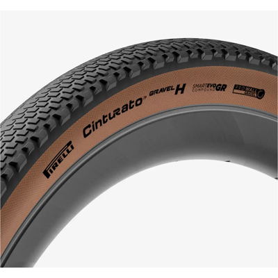 Pirelli Cinturato Gravel H TLR high performance foldedæk 700x40c classic sort brun Pirelli Cinturato Gravel H TLR high performance foldedæk 700x40c classic sort brun