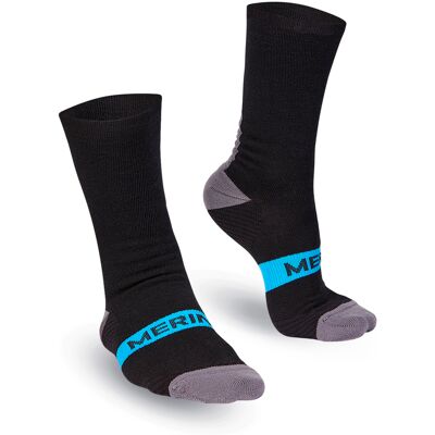 Bioracer Merino vinter strømper sort/blå Bioracer Merino vinter strømper sort/blå