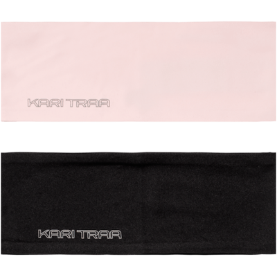 Kari Traa Una pandebånd 2-pak pink/sort onesize Kari Traa Una pandebånd 2-pak pink/sort onesize