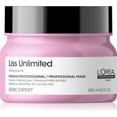 L’Oréal Professionnel Serie Expert Liss Unlimited Udglattende maske Til uglet hår 250 ml L’Oréal Professionnel Serie Expert Liss Unlimited Udglattende maske Til uglet hår 250 ml