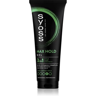 Syoss Max Hold Hårgel med stærk hold 250 ml Syoss Max Hold Hårgel med stærk hold 250 ml