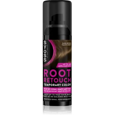 Syoss Root Retoucher Touch-up hårfarve til rødder på spray Skygge Dark Brown 120 ml Syoss Root Retoucher Touch-up hårfarve til rødder på spray Skygge Dark Brown 120 ml