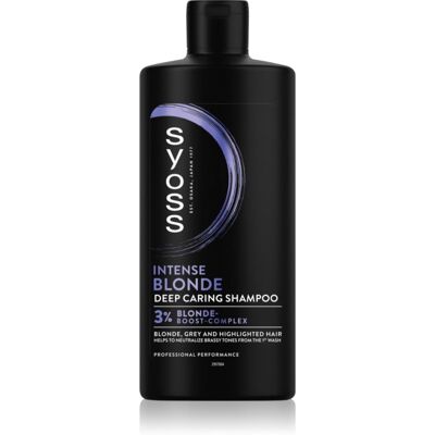 Syoss Intense Blonde Violet Shampoo Til lyst og gråt hår 440 ml Syoss Intense Blonde Violet Shampoo Til lyst og gråt hår 440 ml