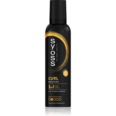 Syoss Curl Mousse Styling Mousse For naturlig fiksering 250 ml Syoss Curl Mousse Styling Mousse For naturlig fiksering 250 ml