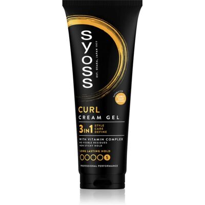 Syoss Curl Cream Gel Styling creme til definition af krøller Med gel tekstur 250 ml Syoss Curl Cream Gel Styling creme til definition af krøller Med gel tekstur 250 ml
