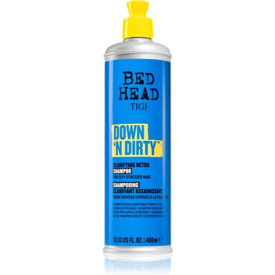 TIGI Down N' Dirty Clarifying Detox Shampoo Rensende shampoo der er afgiftende til hverdagsbrug 400 ml TIGI Down N' Dirty Clarifying Detox Shampoo Rensende shampoo der er afgiftende til hverdagsbrug 400 ml
