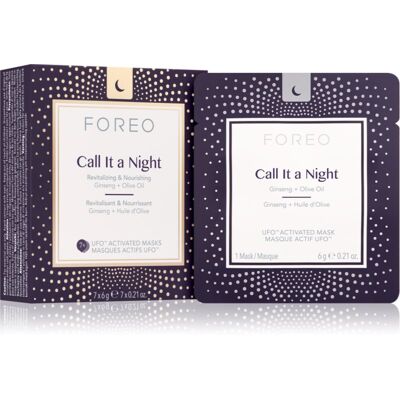 FOREO UFO™ Call It a Night Revitaliserende natmaske til hudfornyelse med nærende effekt 7x6 g FOREO UFO™ Call It a Night Revitaliserende natmaske til hudfornyelse med nærende effekt 7x6 g