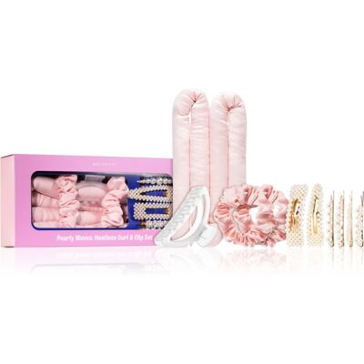 BrushArt Hair Pearly Waves Heatless Curl & Clip set sæt til krølning af hår BrushArt Hair Pearly Waves Heatless Curl & Clip set sæt til krølning af hår