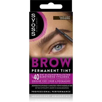 Syoss Brow Tint Øjenbrynsfarve Skygge Dark Brown 10 ml Syoss Brow Tint Øjenbrynsfarve Skygge Dark Brown 10 ml