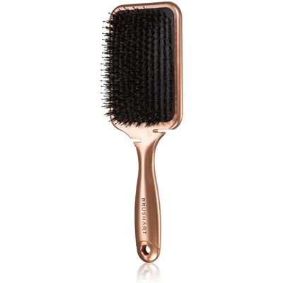 BrushArt Hair Boar bristle paddle hairbrush Hårbørste Med vildsvinebørster Bronze 1 stk. BrushArt Hair Boar bristle paddle hairbrush Hårbørste Med vildsvinebørster Bronze 1 stk.