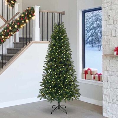 vidaXL Kunstigt juletræ Grøn 240 cm PE og PVC Grøn 115 x 115 x 240 cm vidaXL Kunstigt juletræ Grøn 240 cm PE og PVC Grøn 115 x 115 x 240 cm