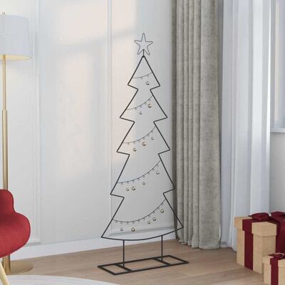 vidaXL Metal juletræ Sort 150 cm Stål Sort 65.5 x 24 x 150 cm vidaXL Metal juletræ Sort 150 cm Stål Sort 65.5 x 24 x 150 cm