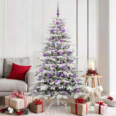 vidaXL Kunstigt Hinged Juletræ Hvid 180 cm PE og PVC Hvid 120 x 120 x 180 cm vidaXL Kunstigt Hinged Juletræ Hvid 180 cm PE og PVC Hvid 120 x 120 x 180 cm