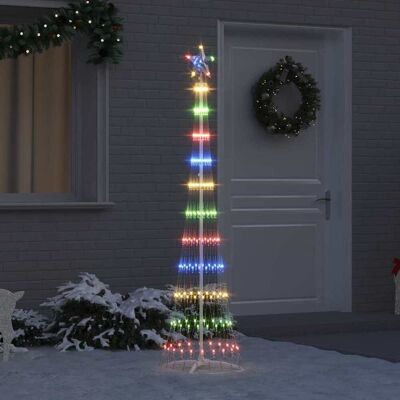 vidaXL LED juletræ Flerfarvet 51 x 51 x 190 cm Metal Flerfarvet 51 x 51 x 190 cm vidaXL LED juletræ Flerfarvet 51 x 51 x 190 cm Metal Flerfarvet 51 x 51 x 190 cm