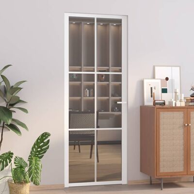 vidaXL - 350588 - Hvid - hærdet glas - Indvendig dør vidaXL - 350588 - Hvid - hærdet glas - Indvendig dør