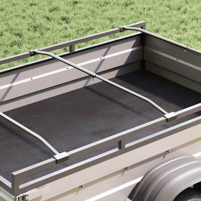vidaXL Tarpaulin Bracket til Trailere 3 Sølv 102-155 cm Aluminium Sølv 155 cm vidaXL Tarpaulin Bracket til Trailere 3 Sølv 102-155 cm Aluminium Sølv 155 cm