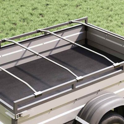 vidaXL Tarpaulin Bracket til Trailere 4 Sølv 136-218 cm Aluminium Sølv 218 cm vidaXL Tarpaulin Bracket til Trailere 4 Sølv 136-218 cm Aluminium Sølv 218 cm