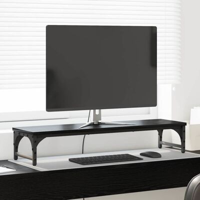 vidaXL Monitor Stativ Sort eg 85 x 23 x 15,5 cm Konstrueret træ Sort 85 x 23 x 15.5 cm vidaXL Monitor Stativ Sort eg 85 x 23 x 15,5 cm Konstrueret træ Sort 85 x 23 x 15.5 cm