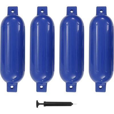 vidaXL bådfendere til båd 4 stk. 51x14 cm PVC blå Blå Ø 14 x 51 cm vidaXL bådfendere til båd 4 stk. 51x14 cm PVC blå Blå Ø 14 x 51 cm