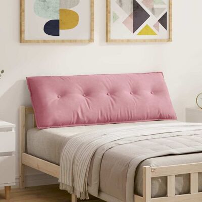 vidaXL Rygpude Lyserød 140 x 50 cm Velourstof Pink 140 x 50 cm vidaXL Rygpude Lyserød 140 x 50 cm Velourstof Pink 140 x 50 cm