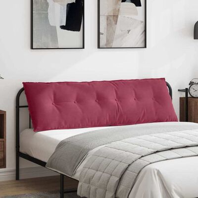 vidaXL Rygpude Vinrød 160 x 50 cm Velourstof Bordeaux 160 x 50 cm vidaXL Rygpude Vinrød 160 x 50 cm Velourstof Bordeaux 160 x 50 cm