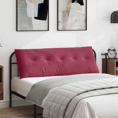 vidaXL Rygpude Vinrød 140 x 50 cm Velourstof Bordeaux 140 x 50 cm vidaXL Rygpude Vinrød 140 x 50 cm Velourstof Bordeaux 140 x 50 cm