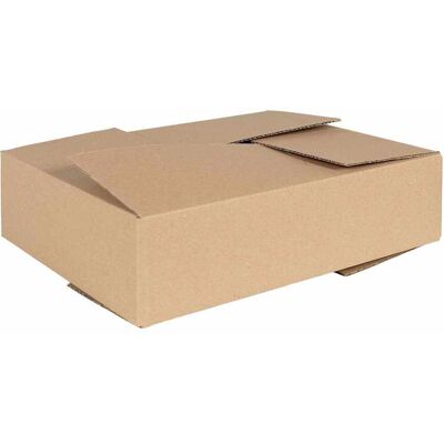 vidaXL Foldbar Kasse 50 pcs Naturfarvet 40 x 30 x 10 cm Pap Brun 40 x 30 x 10 cm vidaXL Foldbar Kasse 50 pcs Naturfarvet 40 x 30 x 10 cm Pap Brun 40 x 30 x 10 cm